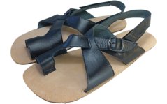 Barefoot uni kožené sandály KONA/X/I černá