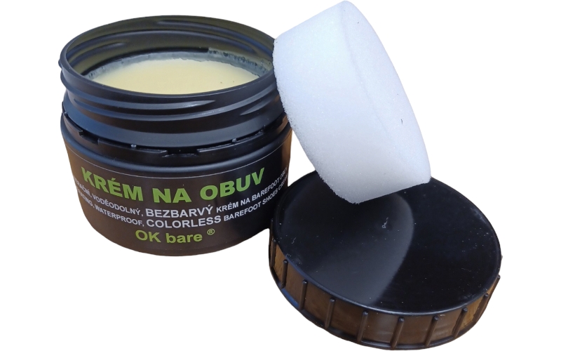 Regenerační, voděodolný krém na barefoot obuv - BEZBARVÝ