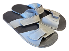 Pánské kožené barefoot nazouváky LOS šedá