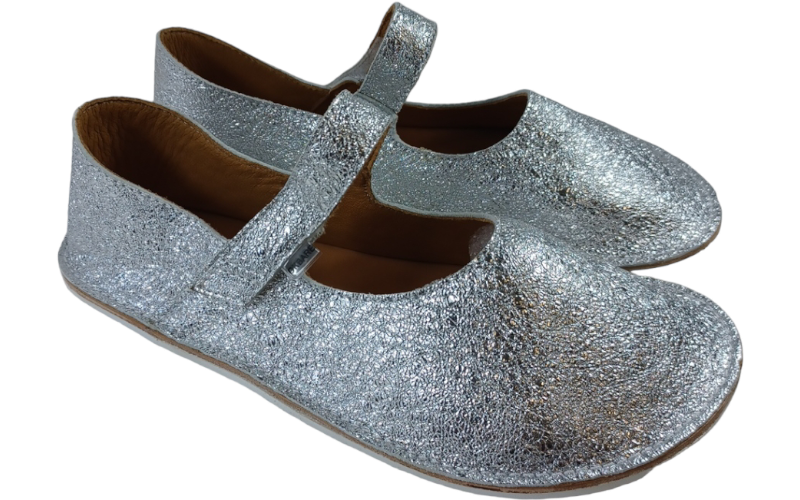 Společenské barefoot baleríny CHICORY v metalických barvách