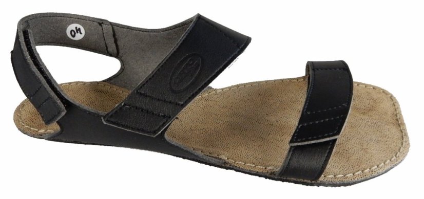 černé unisex bare sandály