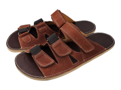 Pánské barefoot nazouváky z kůže ELIAS tm.hnědá