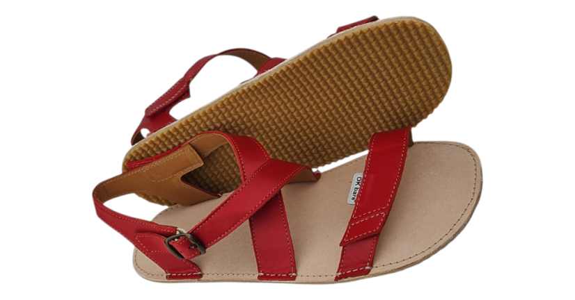 Barefoot kožené sandály s křížením v nártu JAMI - navrhněte si