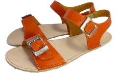 oranžové barefoot sandály