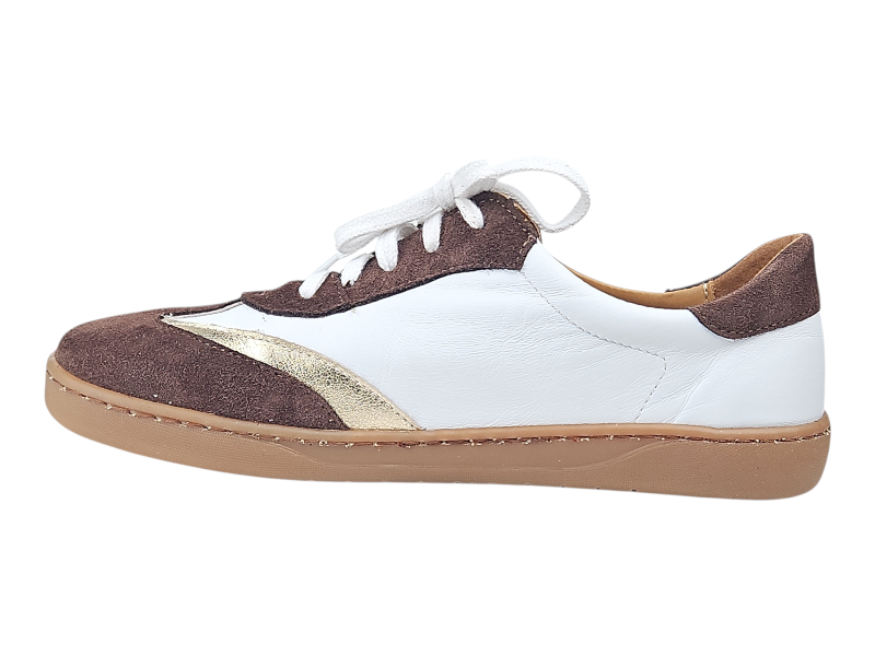 Dámské  kožené barefoot tenisky ZARRA hnědá