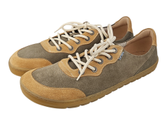 Dámské barefoot kožené tenisky BLANCA/N zelená velur