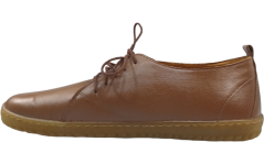 hnědé barefoot kožené polobotky