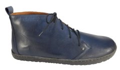modré kožené kotníčkové barefoot