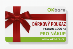 Dárkový voucher OKbare – hodnota 1000 Kč