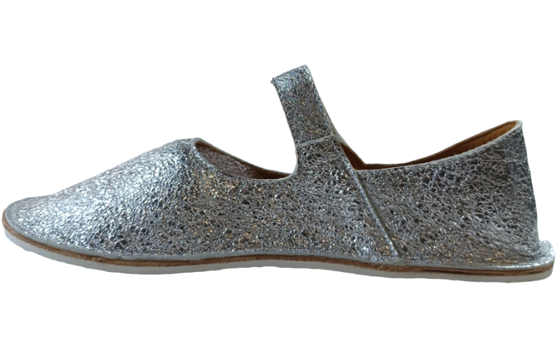 Společenské barefoot baleríny CHICORY v metalických barvách