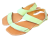 Minimalistické barefoot  sandály BORA zelená