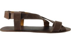 barefoot kožené sandály v přírodní barvě s minimalistickou podrážkou