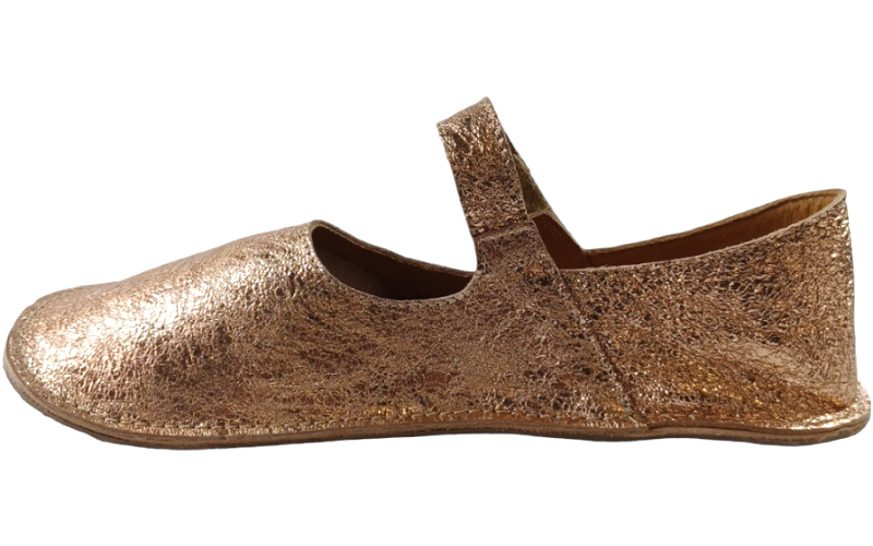 Společenské barefoot baleríny CHICORY v metalických barvách