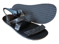 Barefoot dámské sandály s křížením v nártu JAMI černá