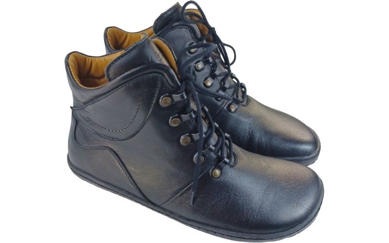 Celokožené dámské barefoot kotníkové pohorky