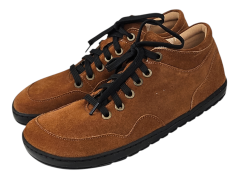 Hnědé barefoot dámské kotníkové boty