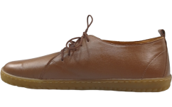 hnědé barefoot kožené polobotky