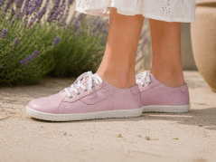 Dámské kožené barefoot tenisky HEATHER růžová