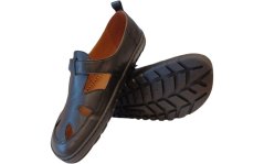 Kožené barefoot dámské boty TULA černá