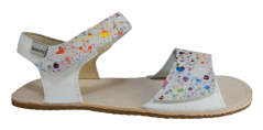 bílé dětské barefoot sandálky