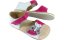 růžové společenské barefoot sandály