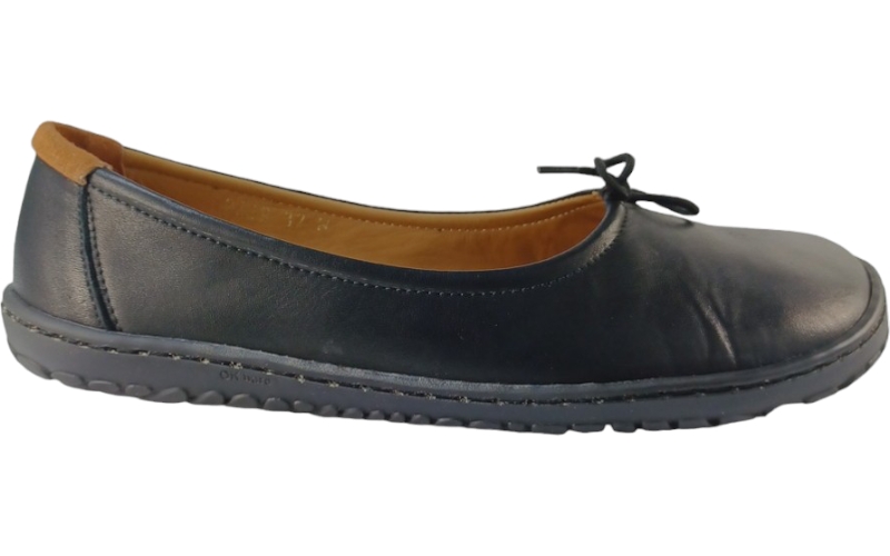 Dámské minimalistické barefoot baleríny PEACH černá