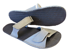 Pánské kožené barefoot nazouváky LOS šedá