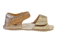Dívčí kožené barefoot sandály MIRRISA měděná