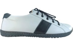pánské bílé barefoot boty s černým pruhem pánské bílé barefoot boty s černým pruhem