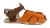 Dětské kožené barefoot sandálky Palm hnědá