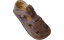 Dětské kožené barefoot sandálky ITHAKA hnědá
