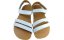 Kožené dámské barefoot  sandály SANTORINI/X bílá