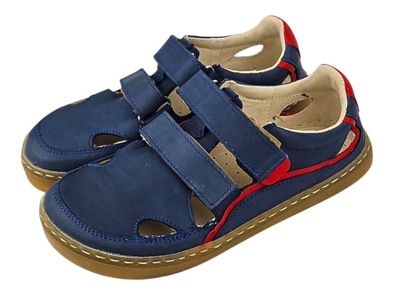 Dětské  otevřené barefoot tenisky LINDEN modrá