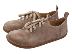 Dámské barefoot boty z přírodní velurové kůže FERN hnědá