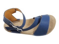 Dámské barefoot kožené sandály SCHELL – modré