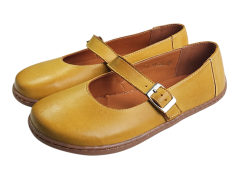 Dámské barefoot kožené  baleríny OHIO žlutá