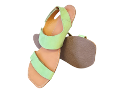 Minimalistické barefoot  sandály BORA zelená