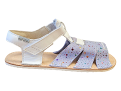 Dívčí kožené barefoot sandálky Miami/I  fialová