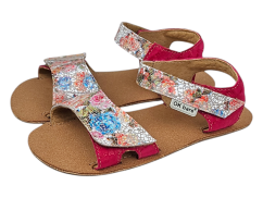 růžové barefoot sandálky
