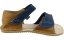 hnědo-modré barefoot sandály