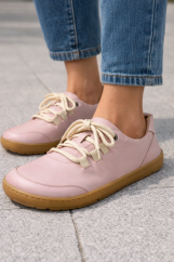 Dámské barefoot kožené boty KEITH/N růžová