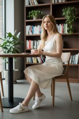 Kožené barefoot dámské sneakers PUMMAI bílo- zlaté