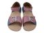 Dívčí kožené barefoot sandály MIRRISA s motýlkem