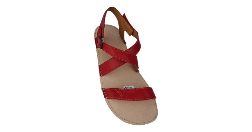 Barefoot kožené sandály s křížením v nártu JAMI - navrhněte si