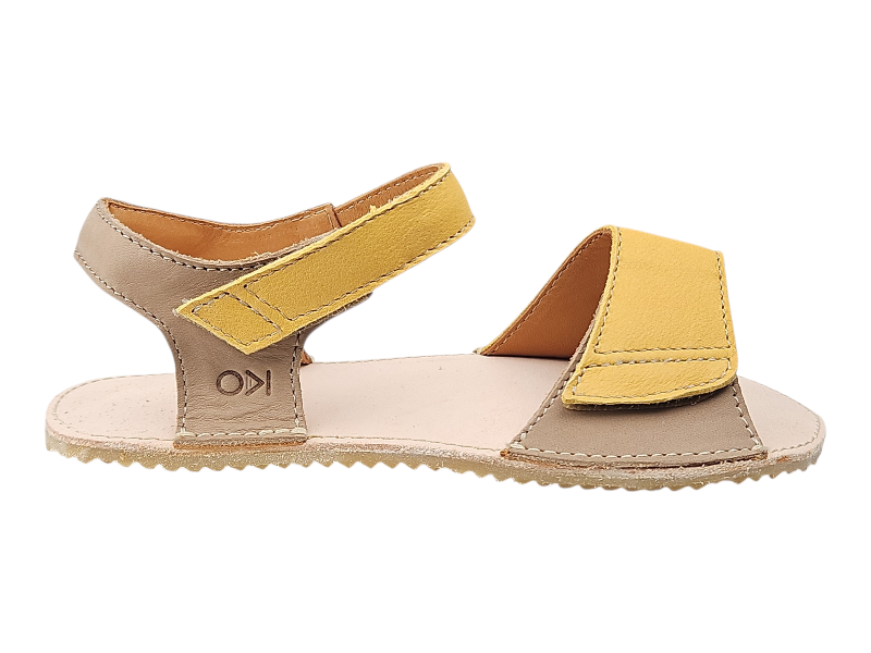 Dětské kožené barefoot sandály MIRRISA/I hnědá