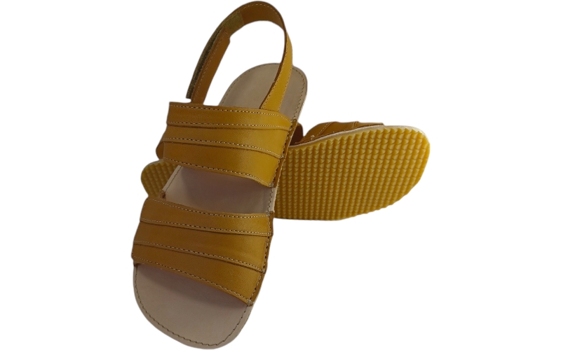 Barefoot dámské kožené sandály  LUCANIA/I hnědá
