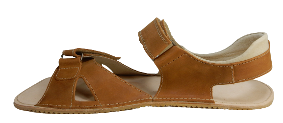 Kožené barefoot  pánské sandály BOUNTY hnědá
