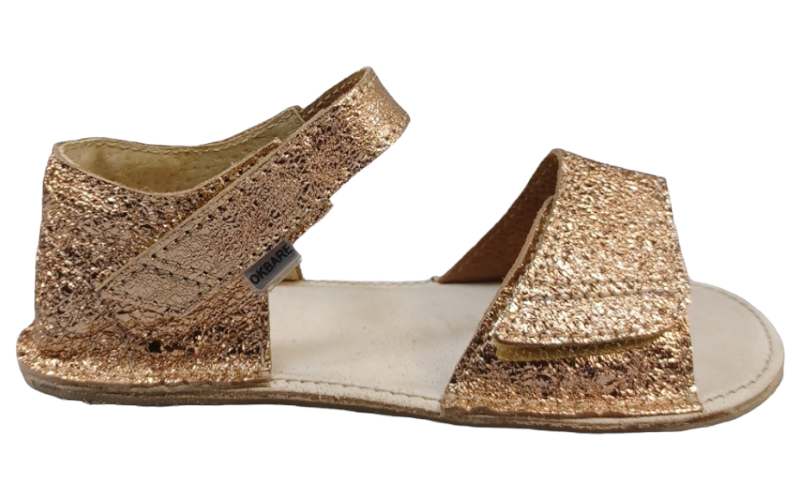 třpytivé barefoot sandálky