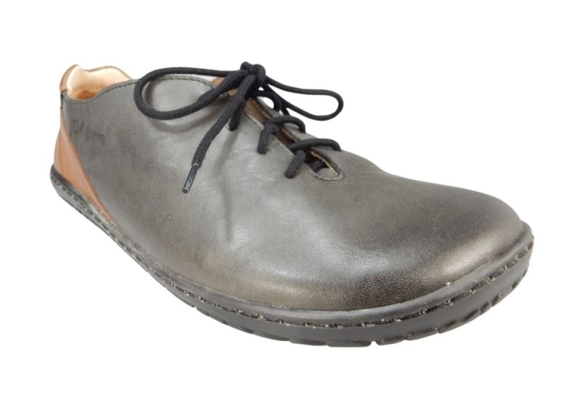 Dámské barefoot kožené boty  FAIR šedá