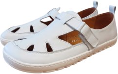 Kožené barefoot dámské boty TULA  bílá